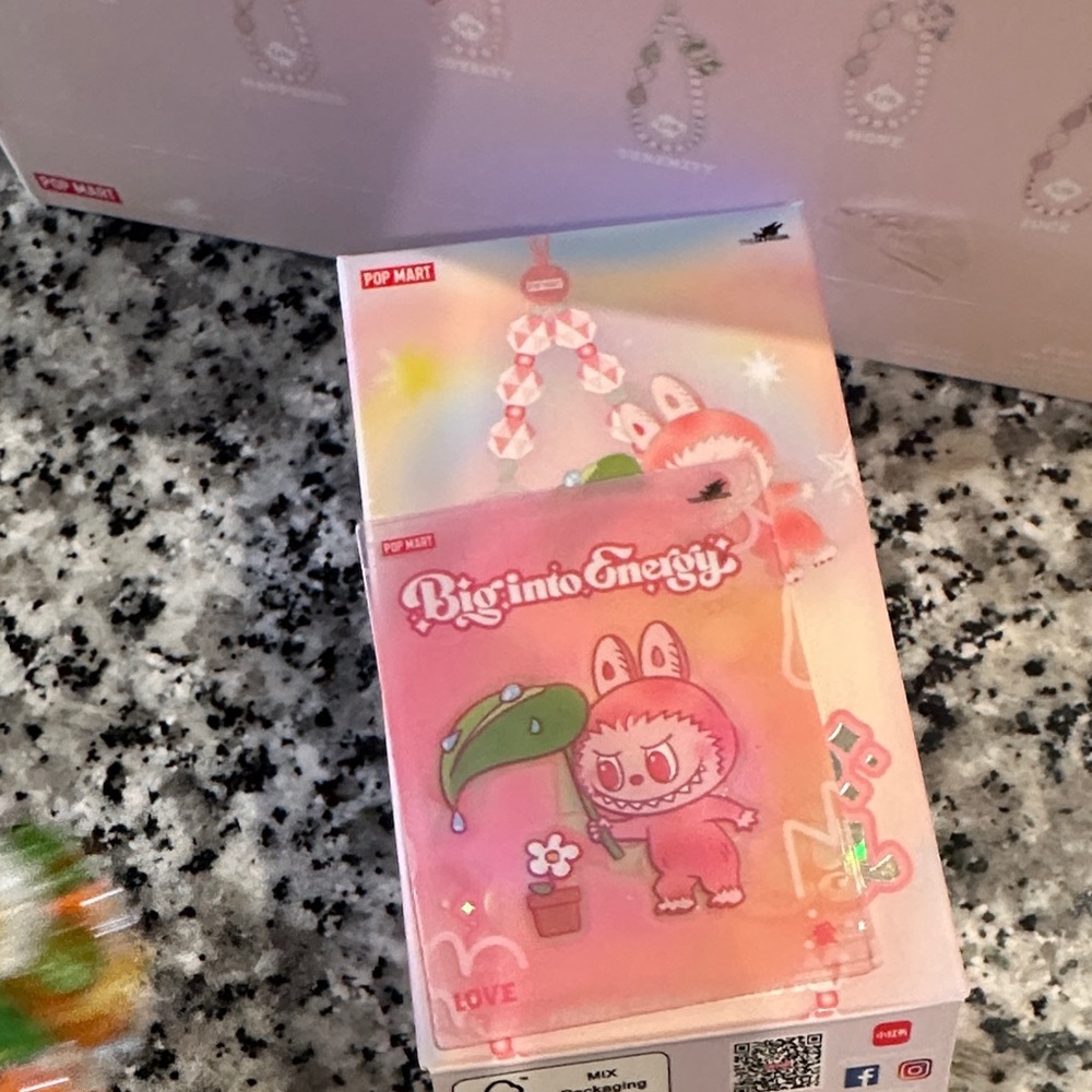 Labubu Big Into Energy phone charm LOVE